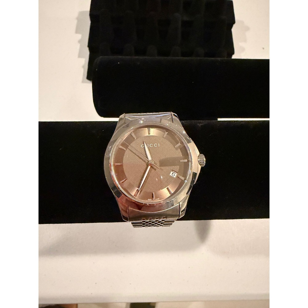 Gucci Stainless Steel Quartz Watch  Dial Link Bracelet
